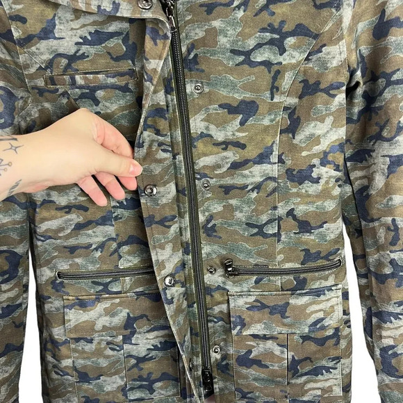 Anatomie Camo Print Kenya Safari Zip-up Jacket - Picture 7 of 14